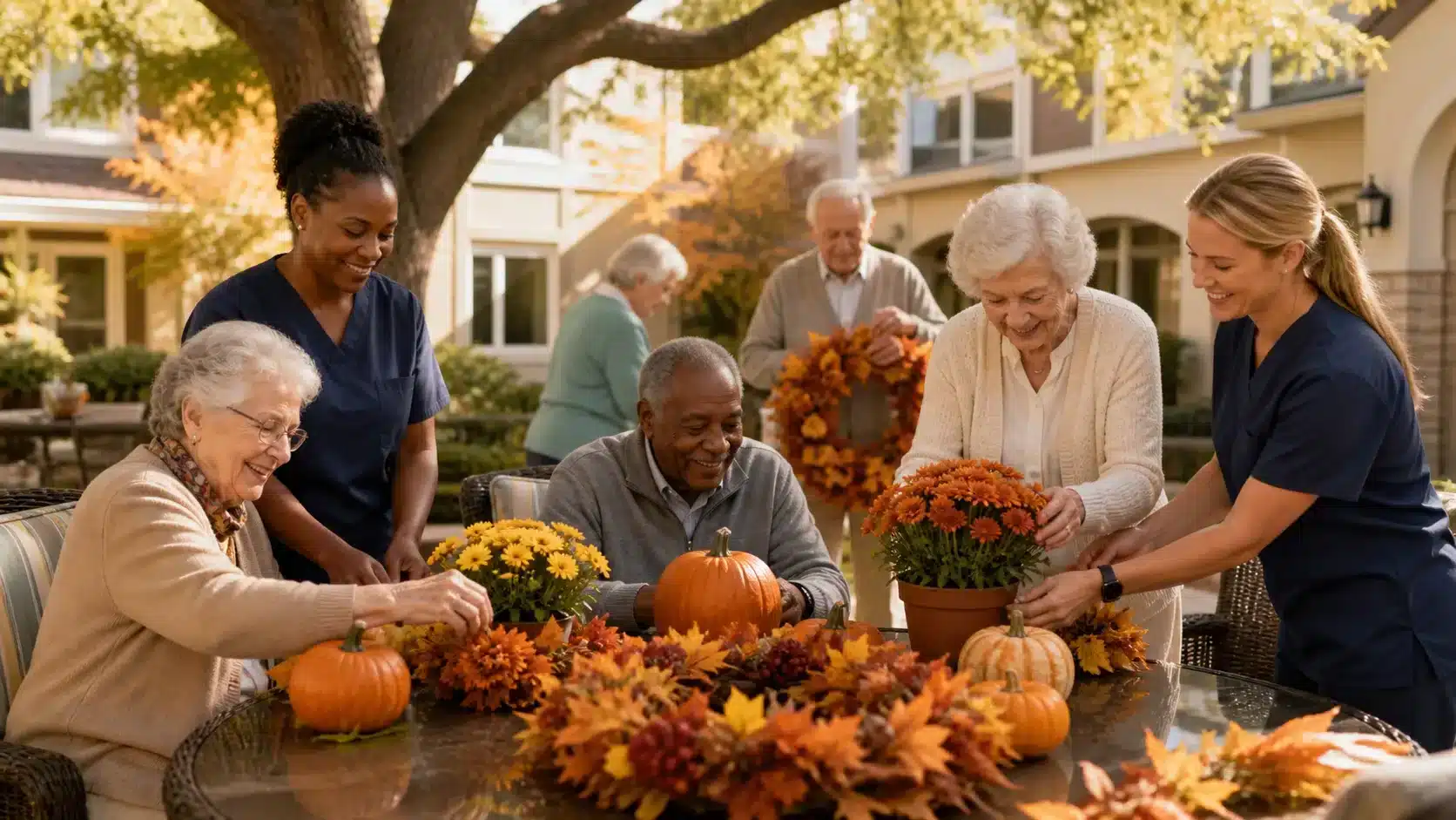 Where Assisted Living Facilities in Raleigh Celebrate Fall